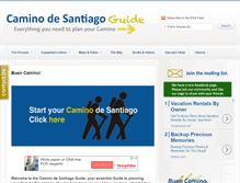 Tablet Screenshot of caminodesantiagoguide.org